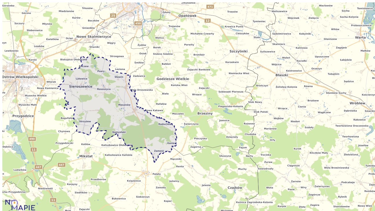 Mapa Geoportal Sieroszewice